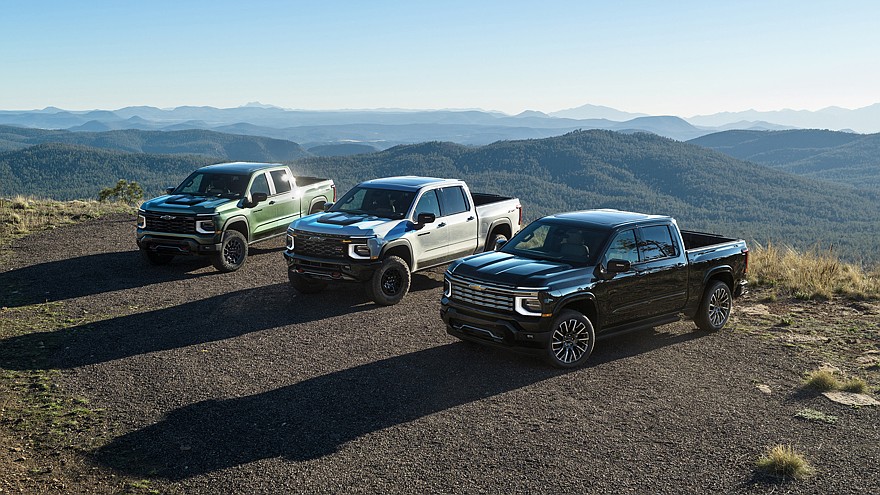На фото: Chevrolet Silverado 1500 2027 модельного года