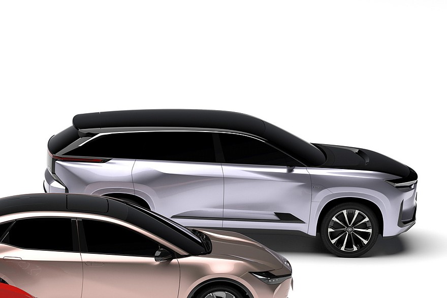 Концепт Toyota bZ Large, засвеченный еще в 2021 году