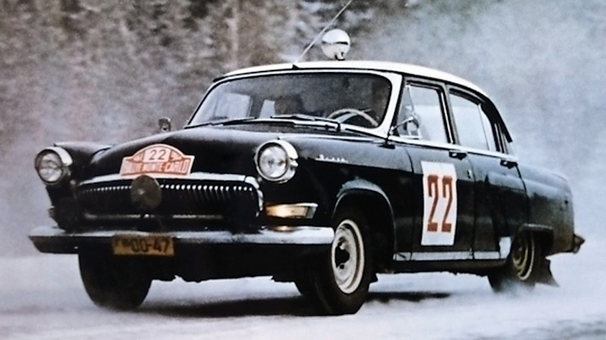 На фото: ГАЗ 21 Волга в ралли Monte-Carlo 1964