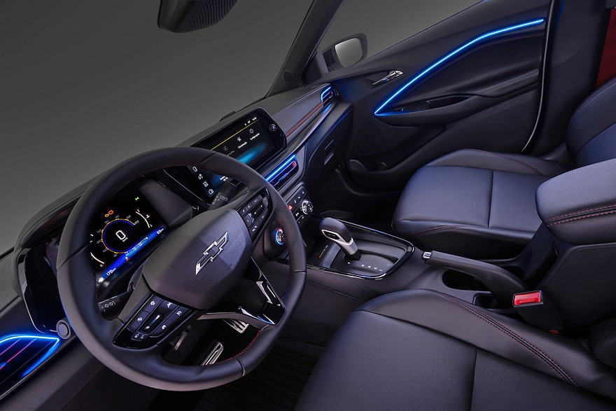 Интерьер Chevrolet Sonic. Контурная подсветка будет доступна за доплату