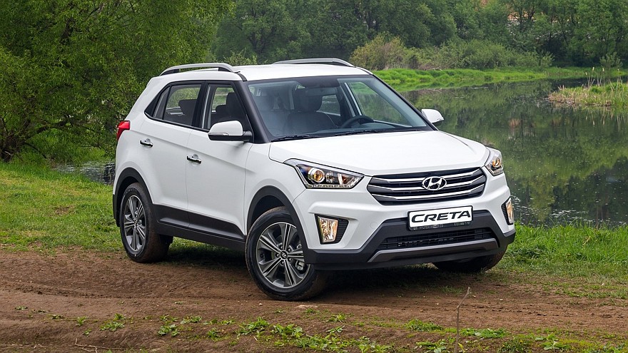 Hyundai Creta CIS-spec '08.2016–н.в. три четверти белый