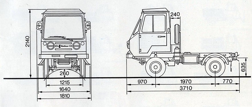 При длине шасси менее четырех метров Multicar был одним из самых компактных грузовых автомобилей своего времени